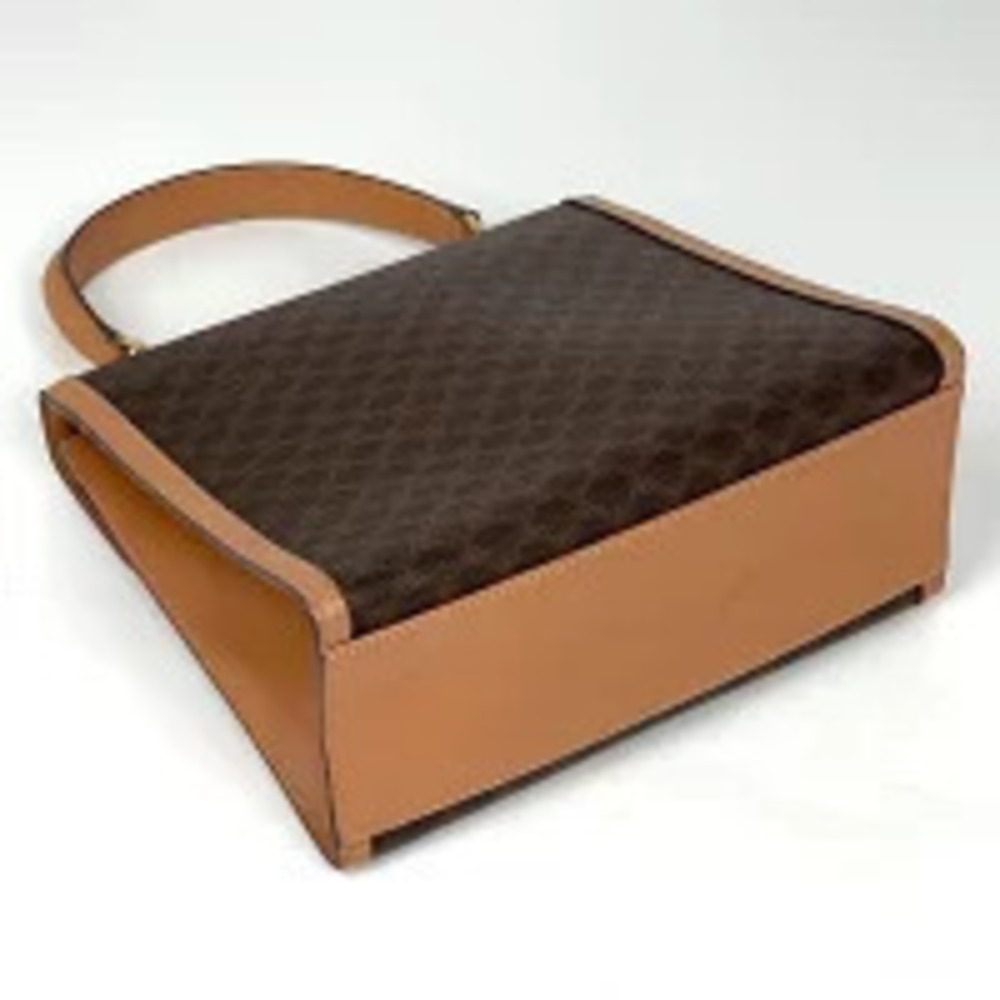 Celine bag handbag all over tote Macadam canvas brown